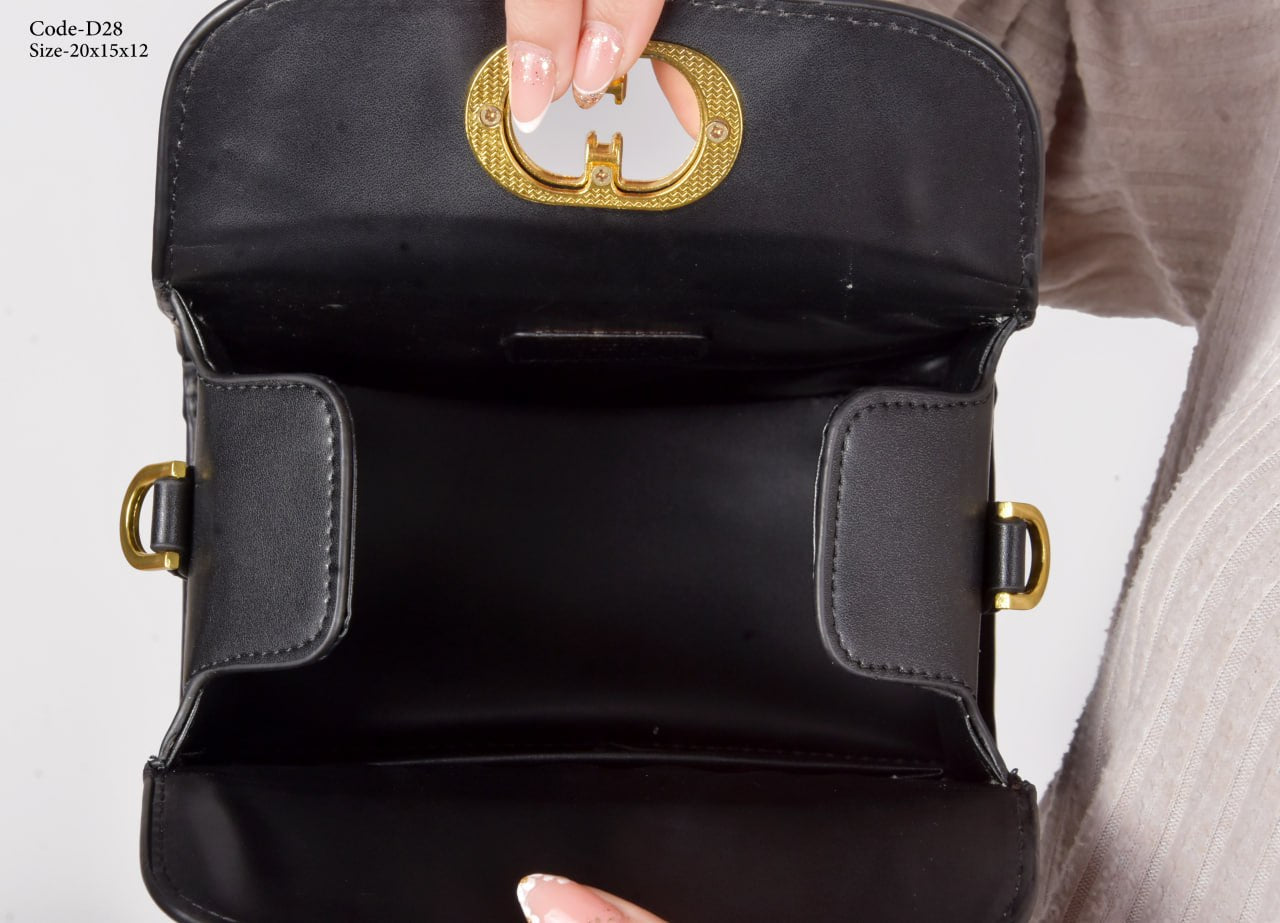 Dior Model D28 Elegant Black Satchel