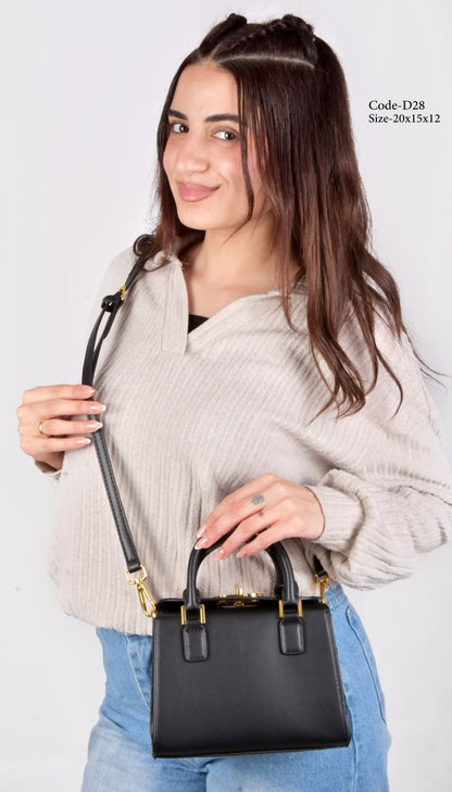 Dior Model D28 Elegant Black Satchel