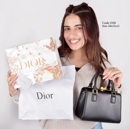 Dior Model D28 Elegant Black Satchel