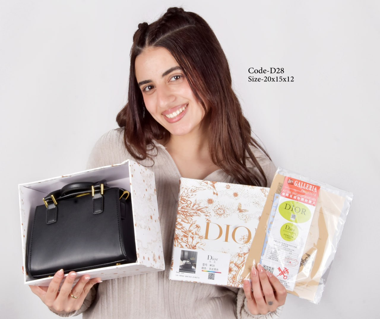 Dior Model D28 Elegant Black Satchel