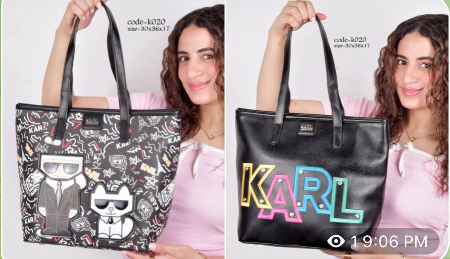 Trendy Urban Karl-Inspired Tote Bag