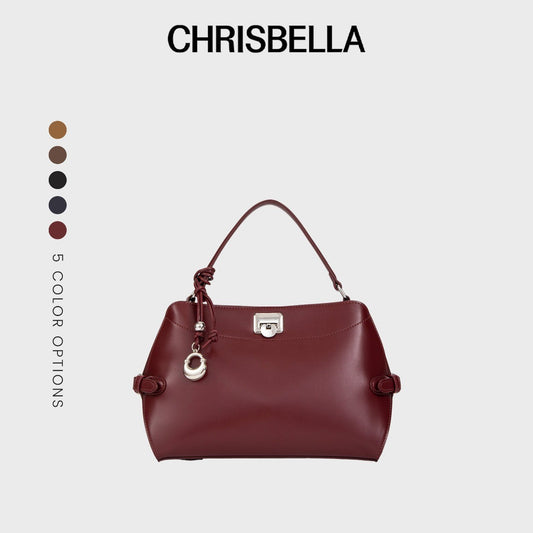 Chrisbella Elegant Top-Handle Shoulder Bag Set