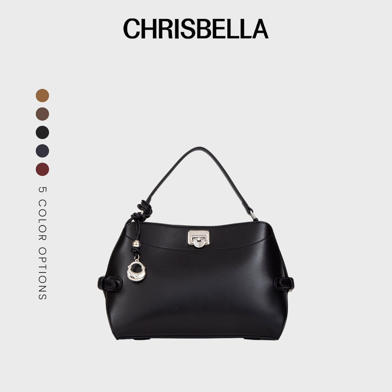 Chrisbella Elegant Top-Handle Shoulder Bag Set