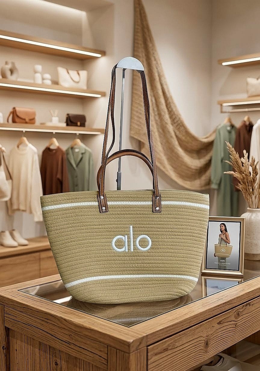 Alo Woven Rope Tote Bag