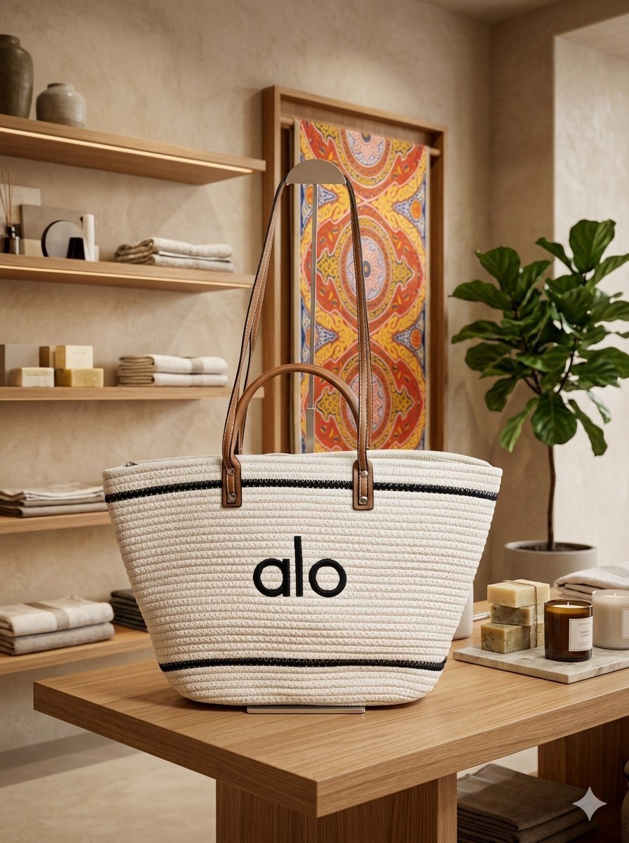 Alo Woven Rope Tote Bag