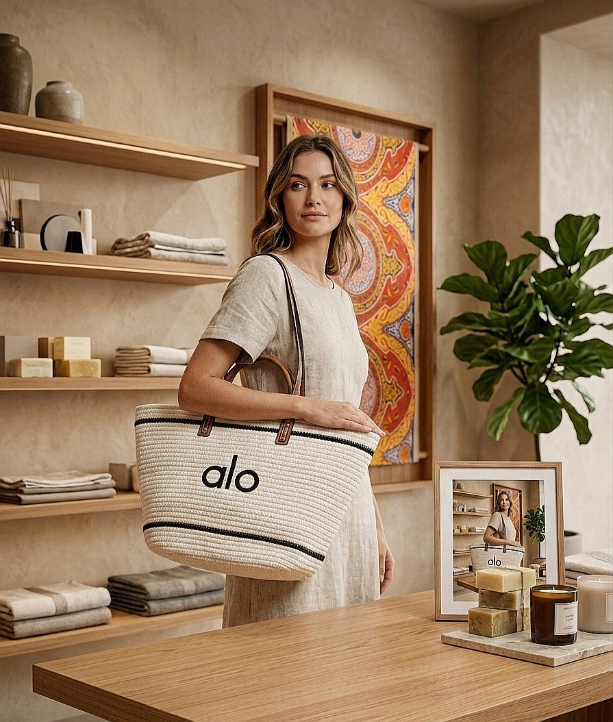 Alo Woven Rope Tote Bag