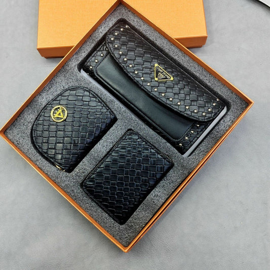 Elegance 3-in-1 Leather Gift Set