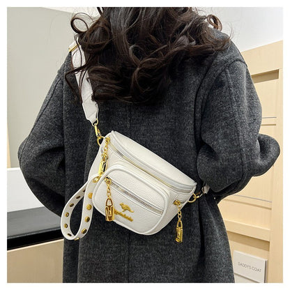 Chic Kangaroo Multi-Pocket Crossbody & Waist Bag