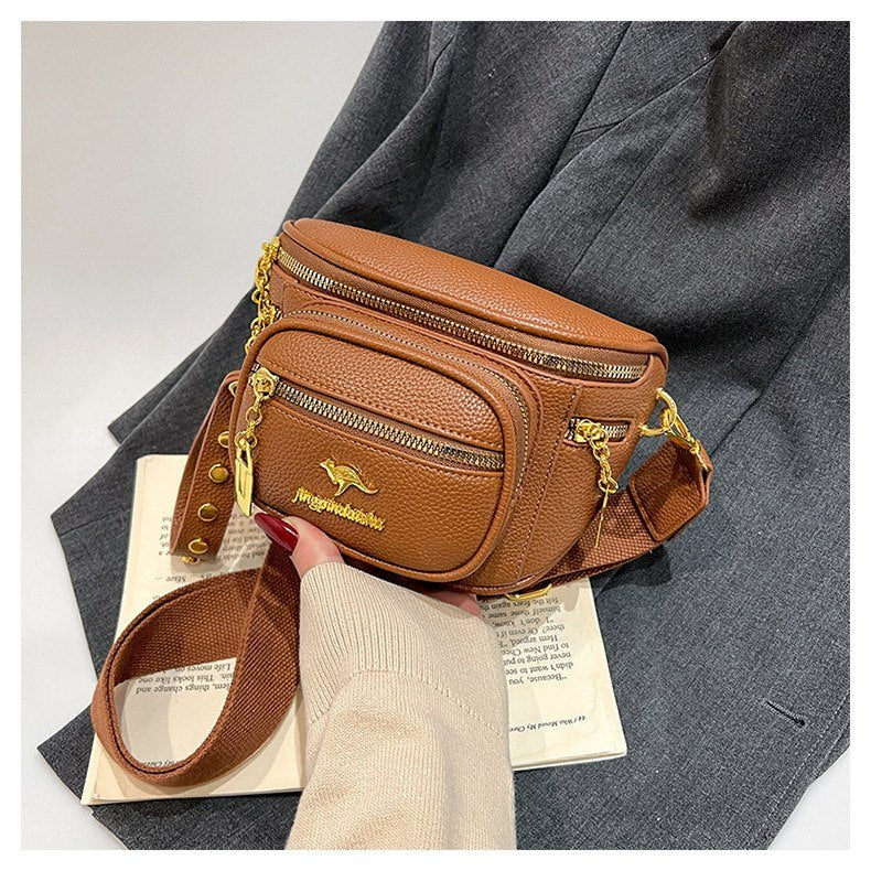 Chic Kangaroo Multi-Pocket Crossbody & Waist Bag