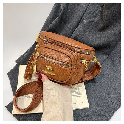 Chic Kangaroo Multi-Pocket Crossbody & Waist Bag