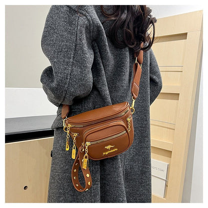 Chic Kangaroo Multi-Pocket Crossbody & Waist Bag