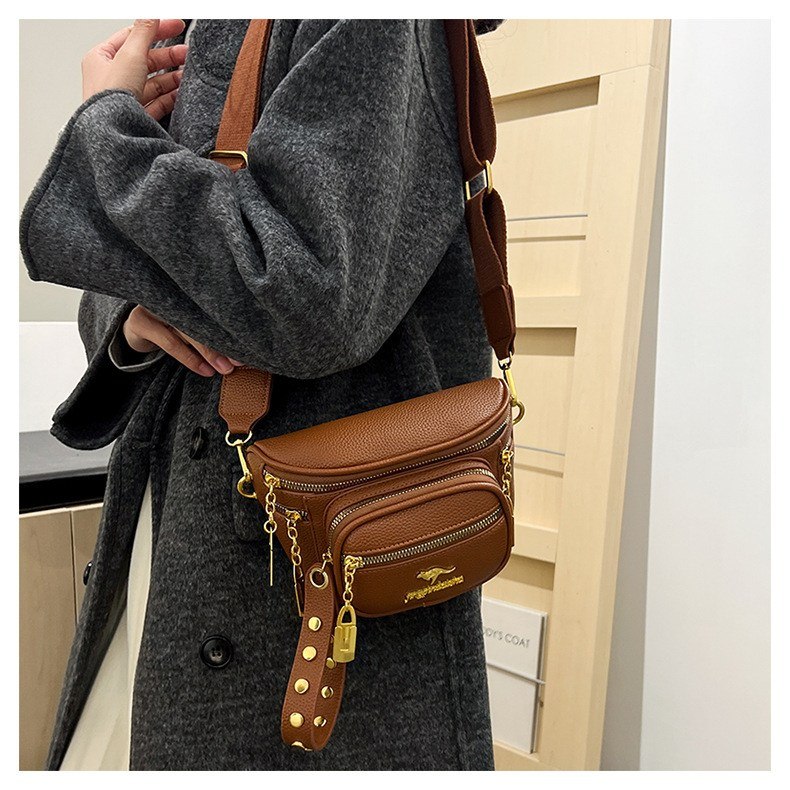 Chic Kangaroo Multi-Pocket Crossbody & Waist Bag