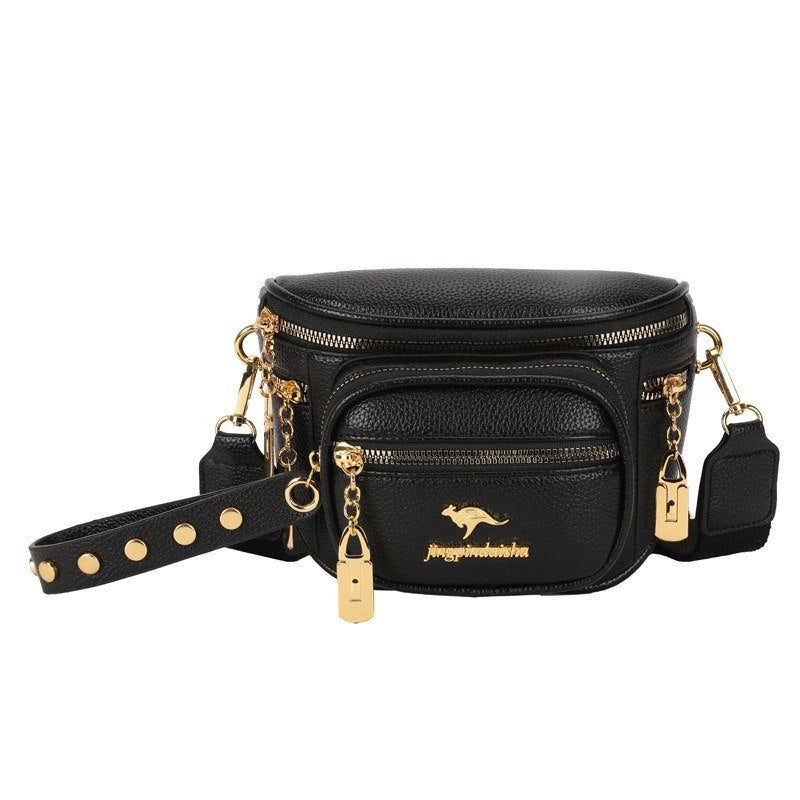 Chic Kangaroo Multi-Pocket Crossbody & Waist Bag
