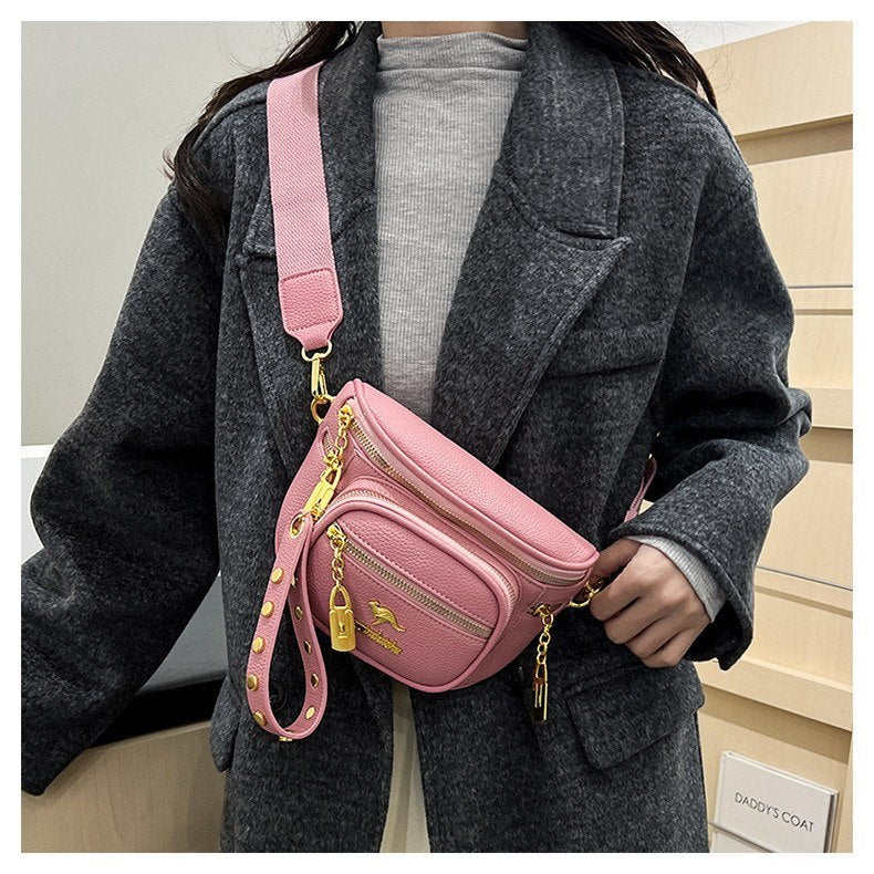Chic Kangaroo Multi-Pocket Crossbody & Waist Bag