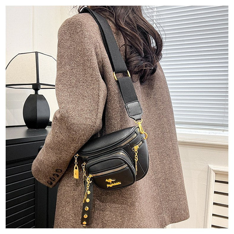 Chic Kangaroo Multi-Pocket Crossbody & Waist Bag