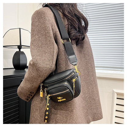 Chic Kangaroo Multi-Pocket Crossbody & Waist Bag