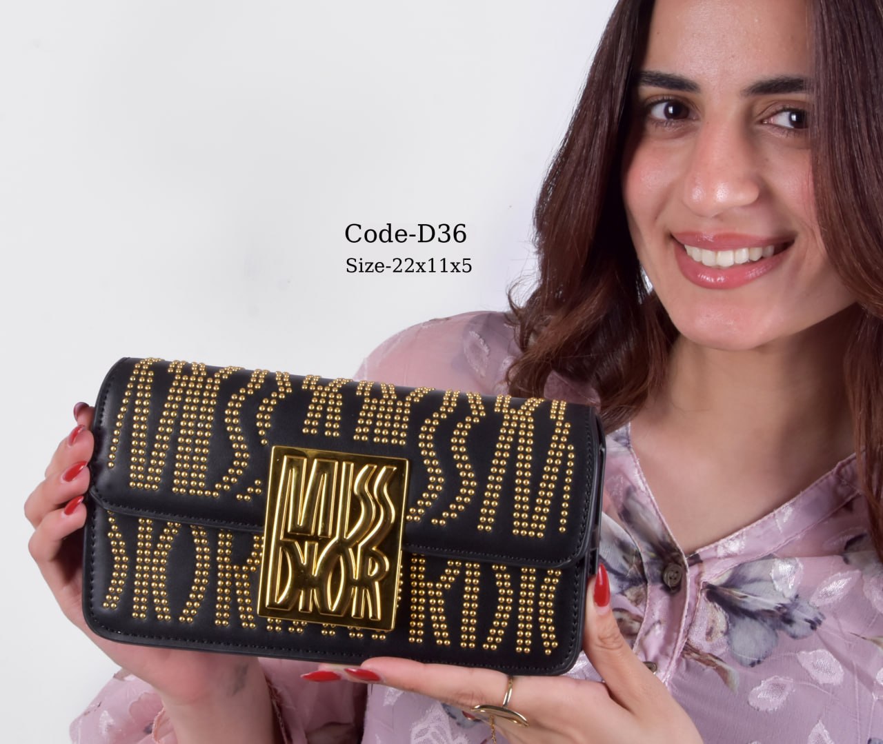 Miss Dior Cannage & Studded Flap Bag